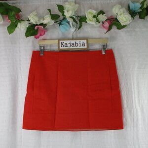 J. CREW Factory Orange Mini Skirt Size 6